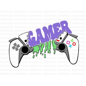 Gamer Drip Console SVG, PNG et JPEG | Fichiers numériques | Coupe Cricut | Sublimation | Coupe | Citation | Tendance | Jeux vidéo |