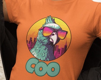 Cool T-Shirt | Pigeon Lover Shirt | Humorous Shirt | Colorful Shirt | Pigeon Shirt | Fathers Day Shirt | Novelty T | Happy Vibes