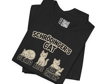 Schrödinger's Cat T-Shirt : Funny Physics Science Graphic Tee