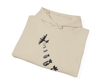 B-17 Flying Fortress Hoodie: Vintage WWII Bomber Sweatshirt