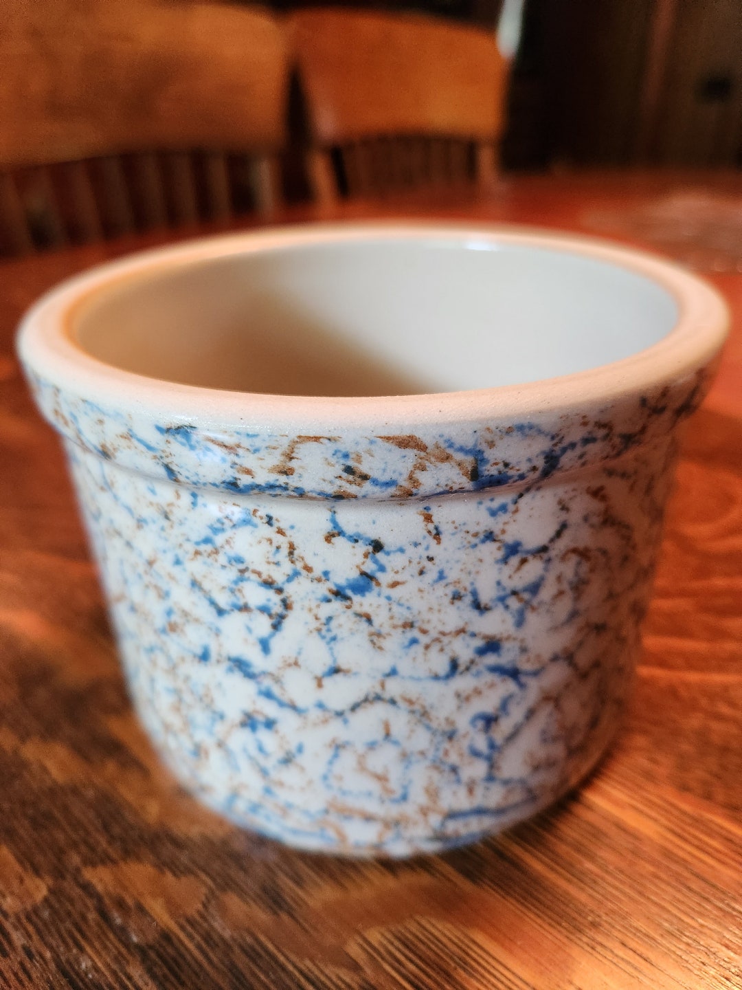 Americana General Pottery Co Speckled, Spongeware, Splattered Blue and ...