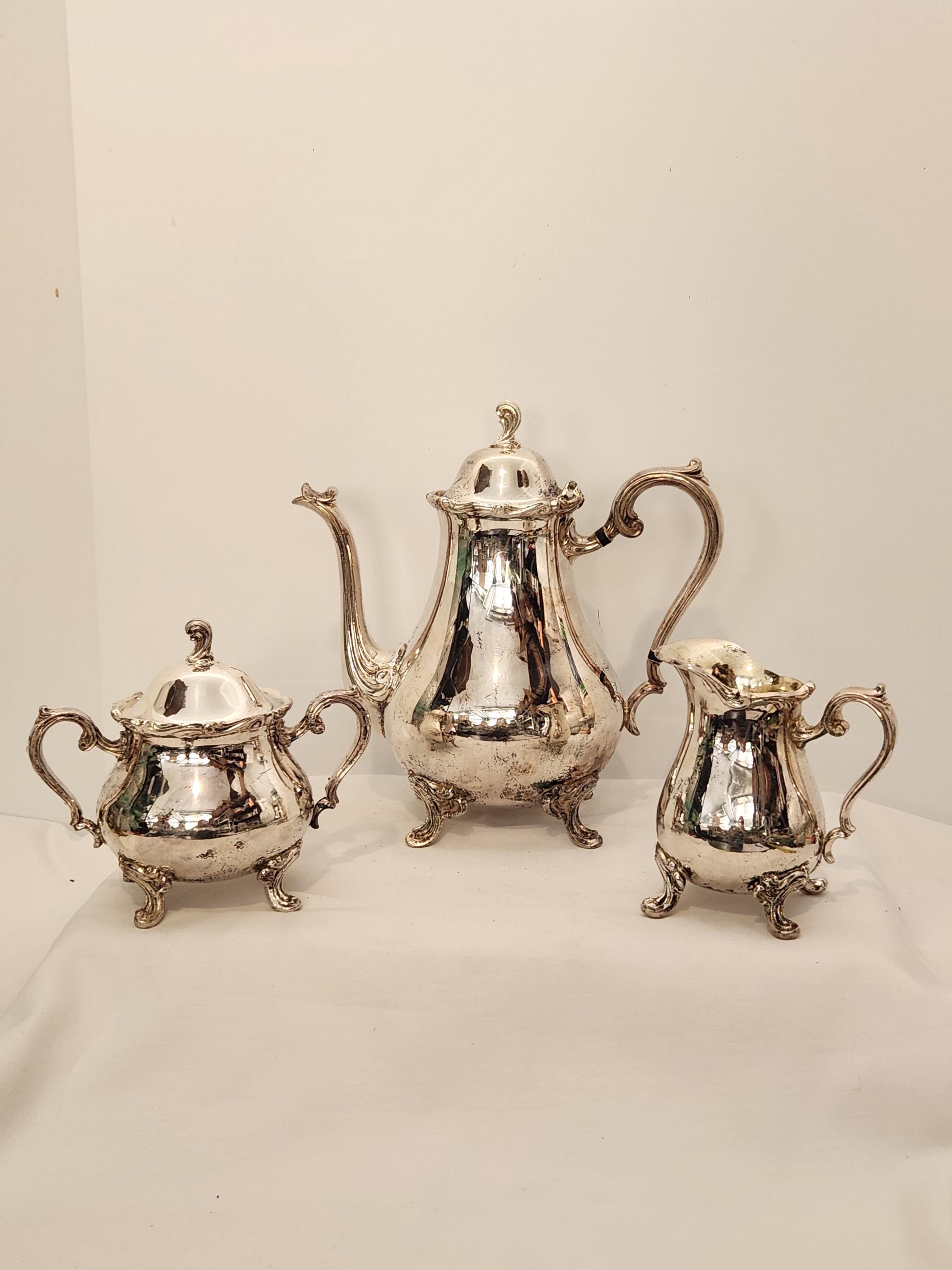 【Wilcox】 コーヒーセット 3点【シルバープレート】 Wilcox Silver Tea Coffee Pot - Etsy