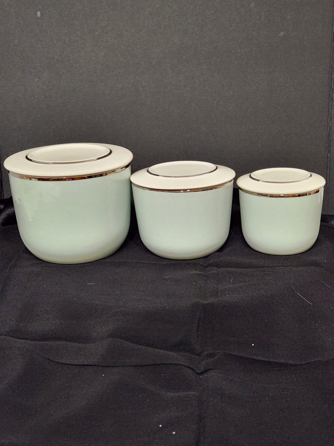 3 Pc Ballerina Mist Refrigerator Dish Bowl Universal Oven Proof Union