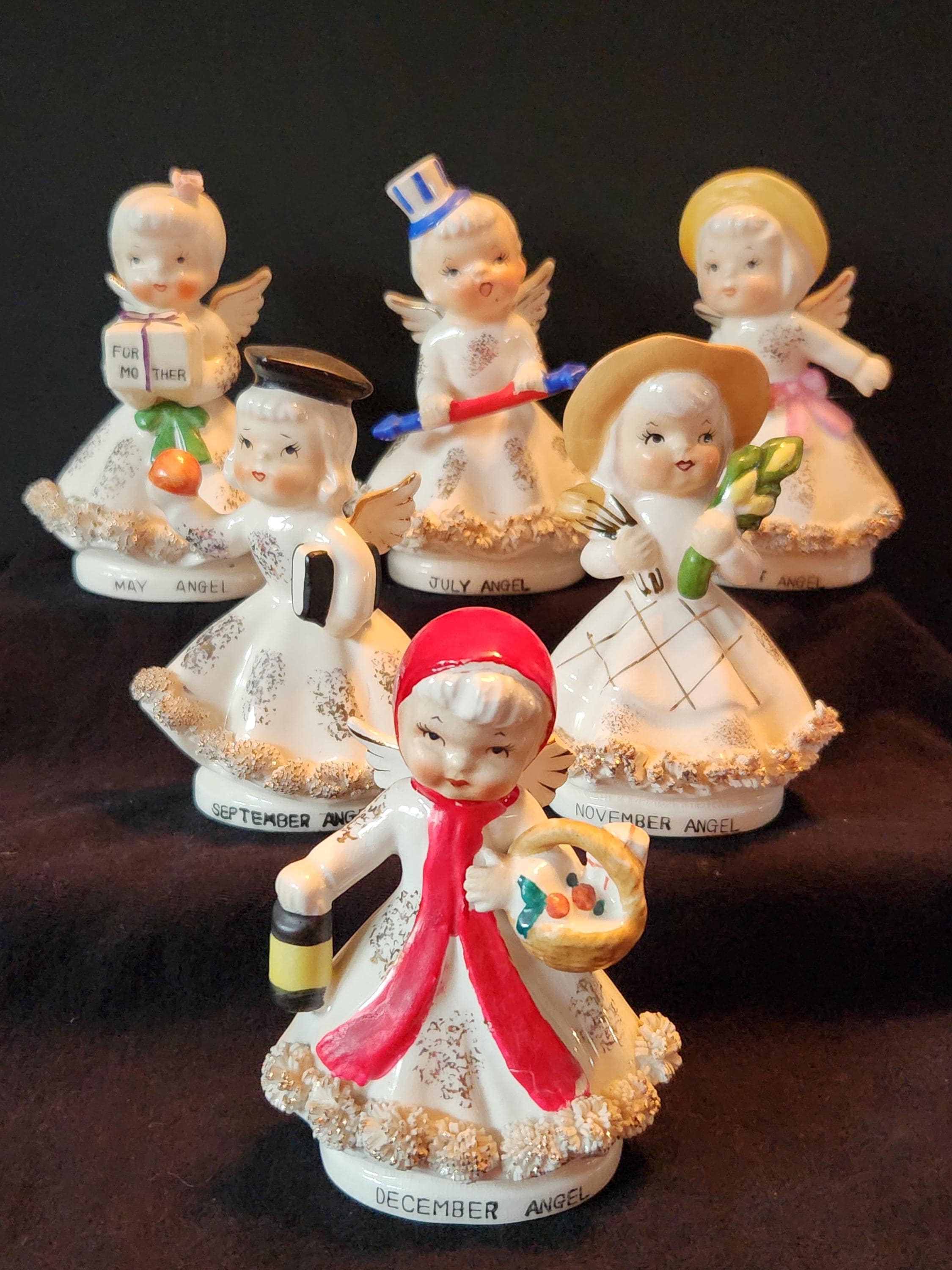 Porcelain Angels of the Months - Etsy