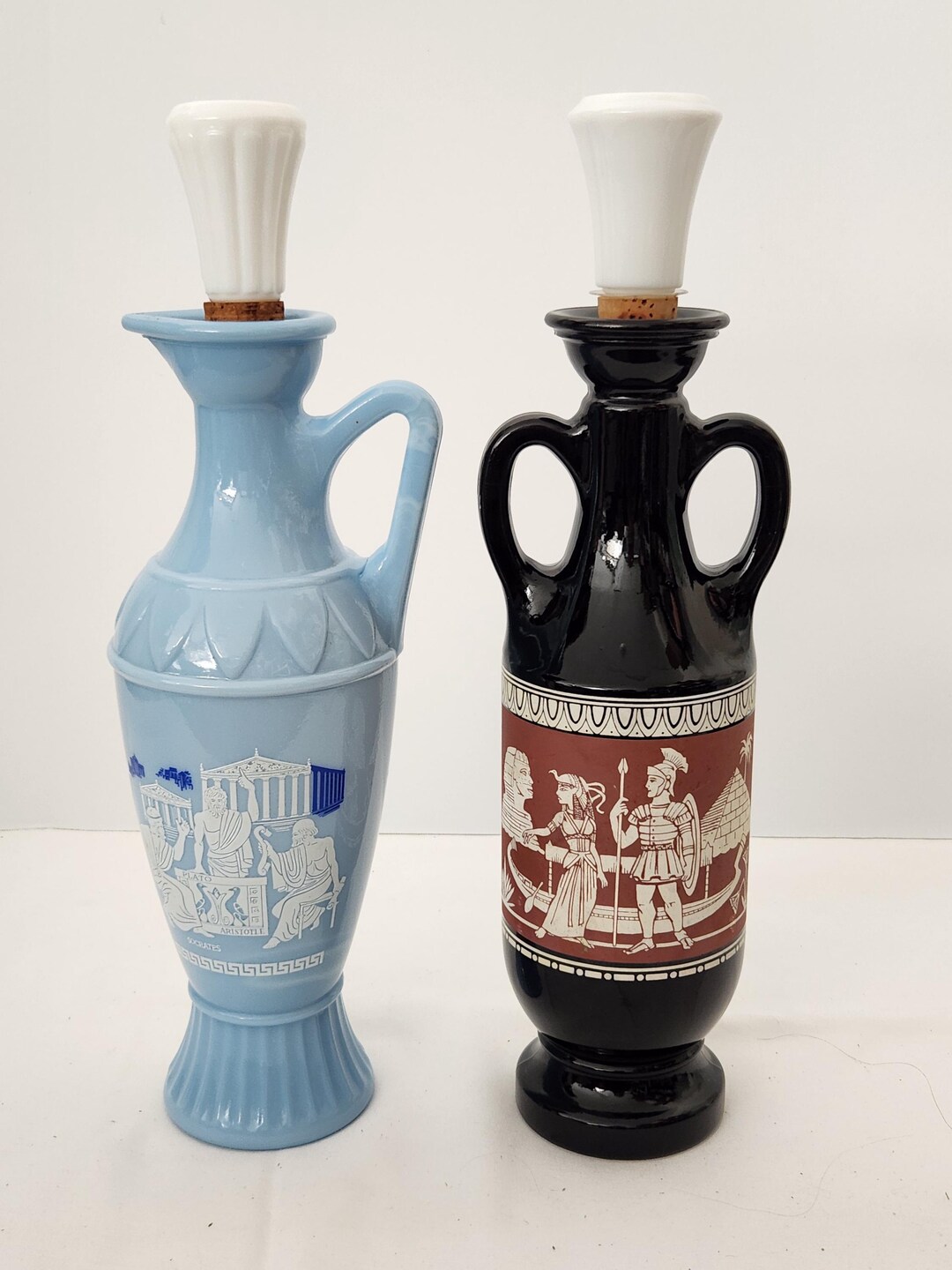 1960s Jim Beam Empty Bourbon Whiskey Egyptian Urn Decanter, 1961