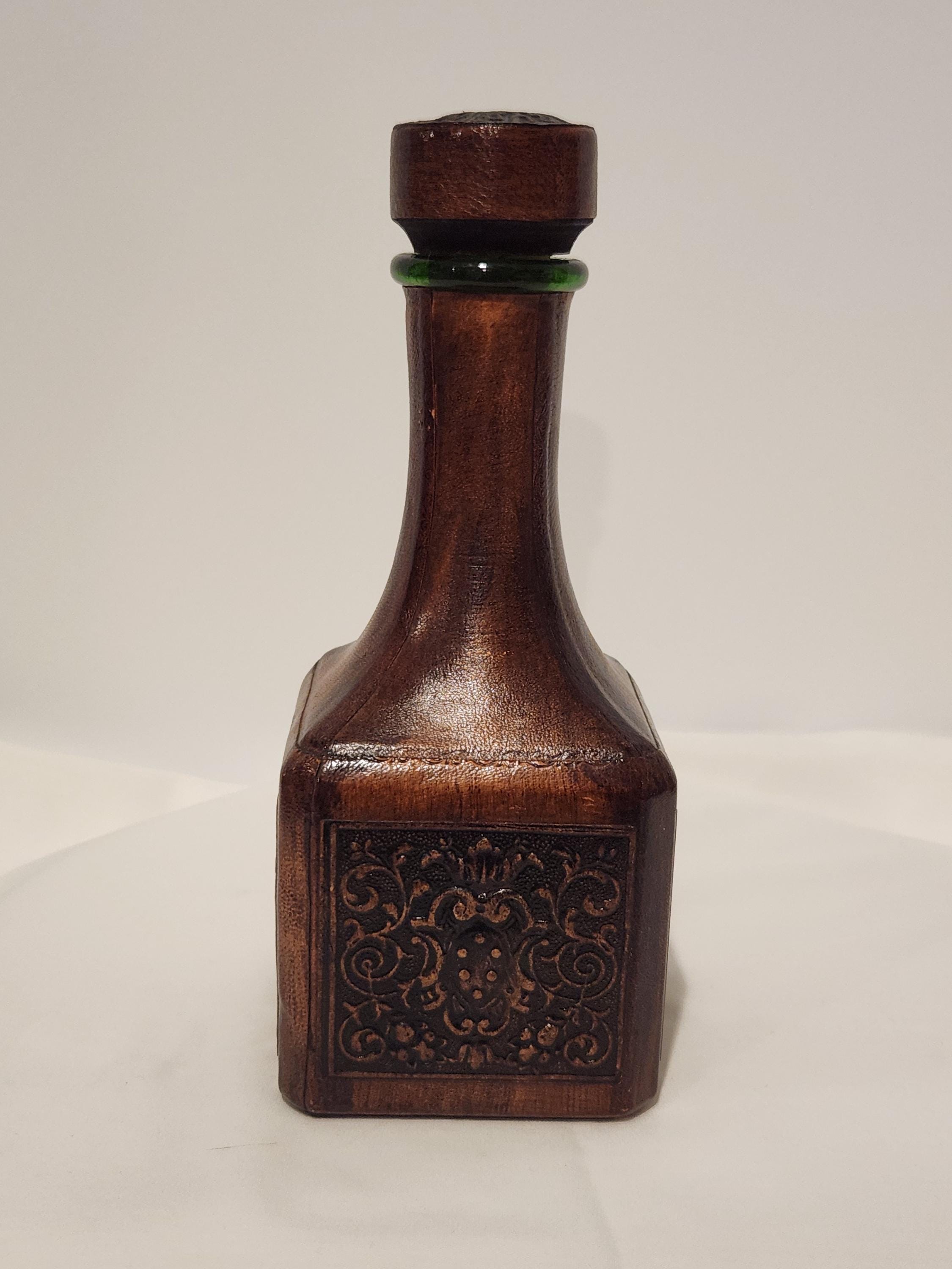 Vintage italian leather wrapped decanter - Etsy 日本