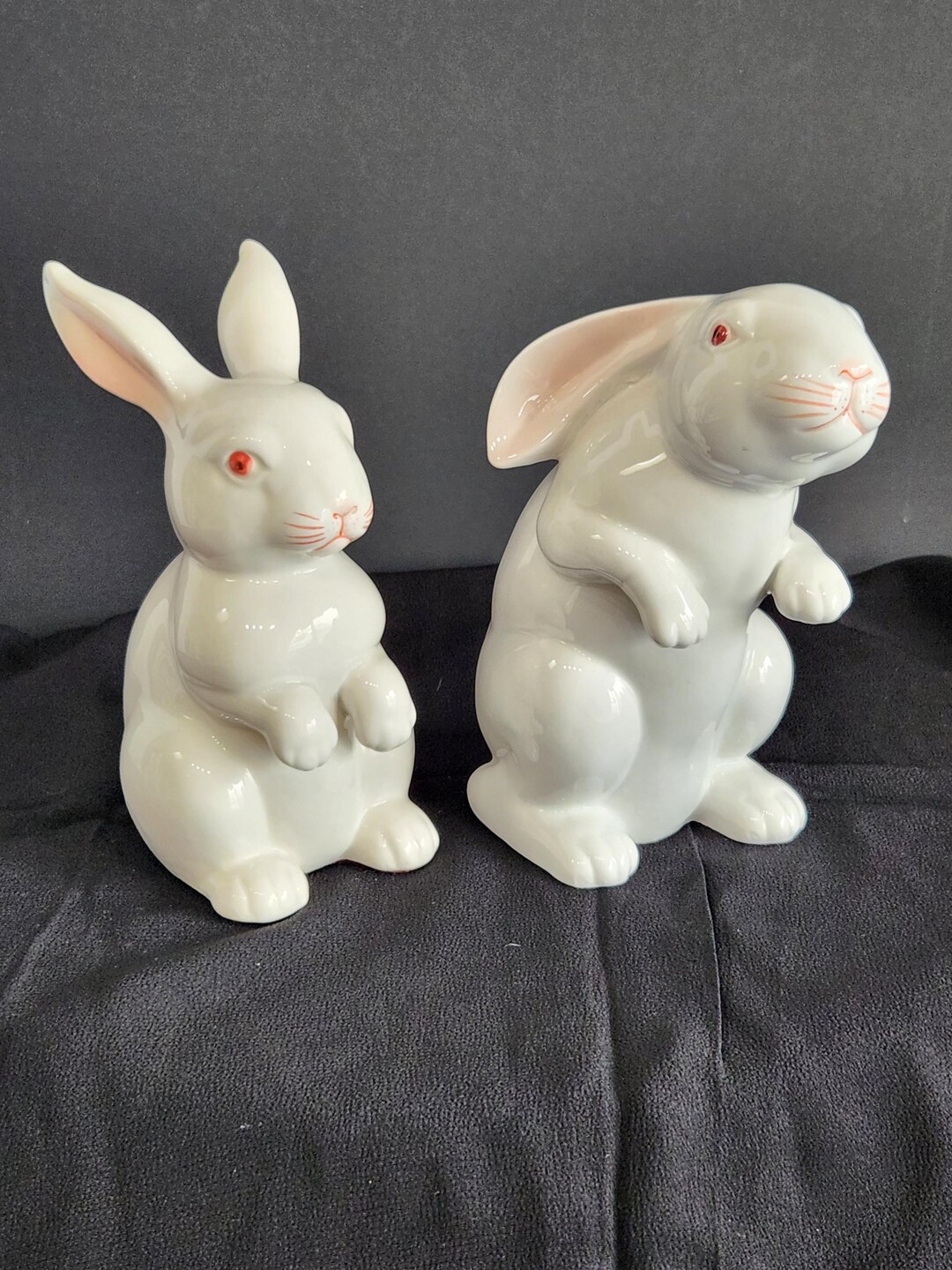 Fitz and Floyd Albino Bunny Rabbit Figurine, 2 Different Available ...