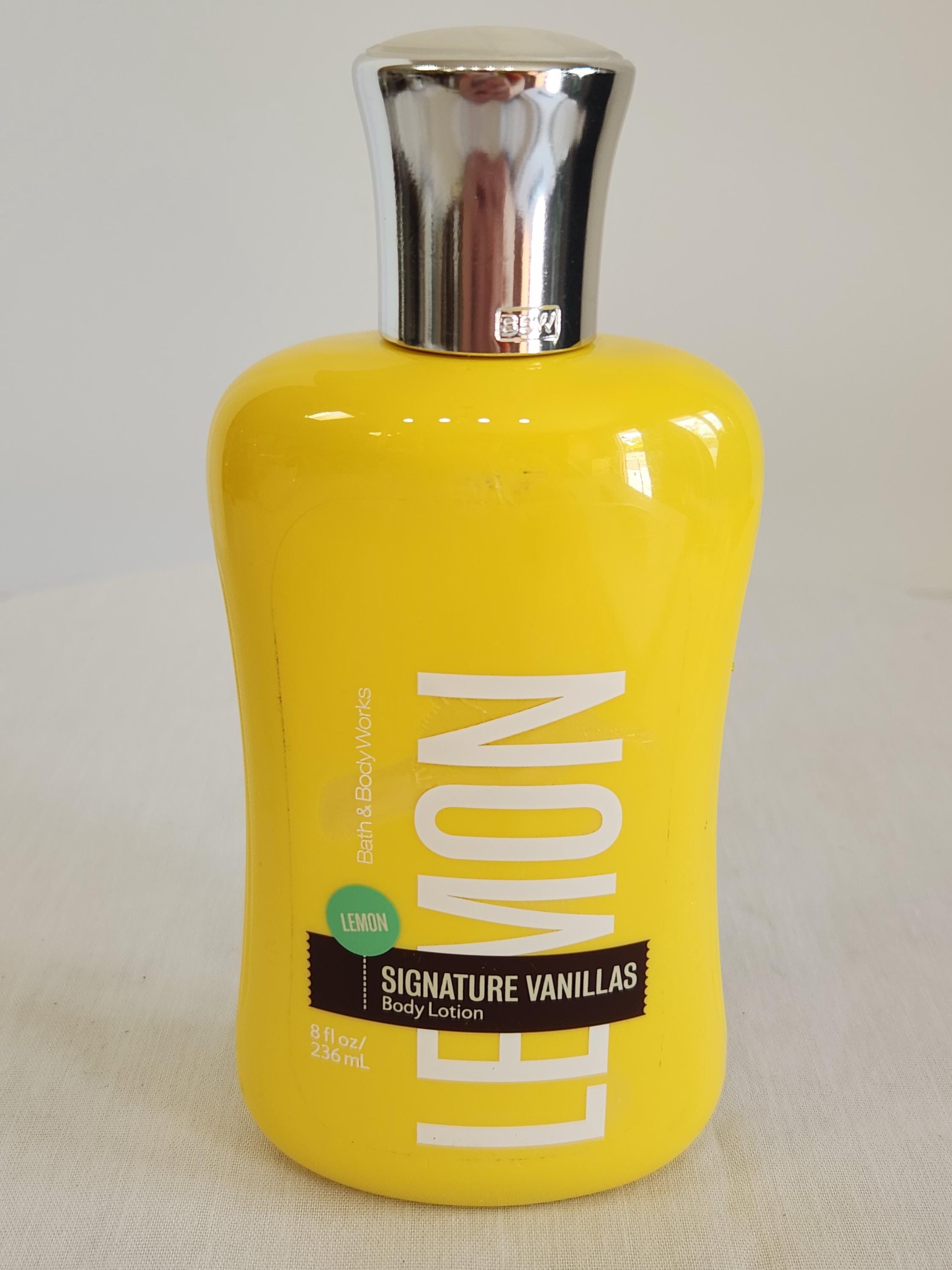 Bath Body Works Lemon Signature Vanillas Body Lotion, HTF