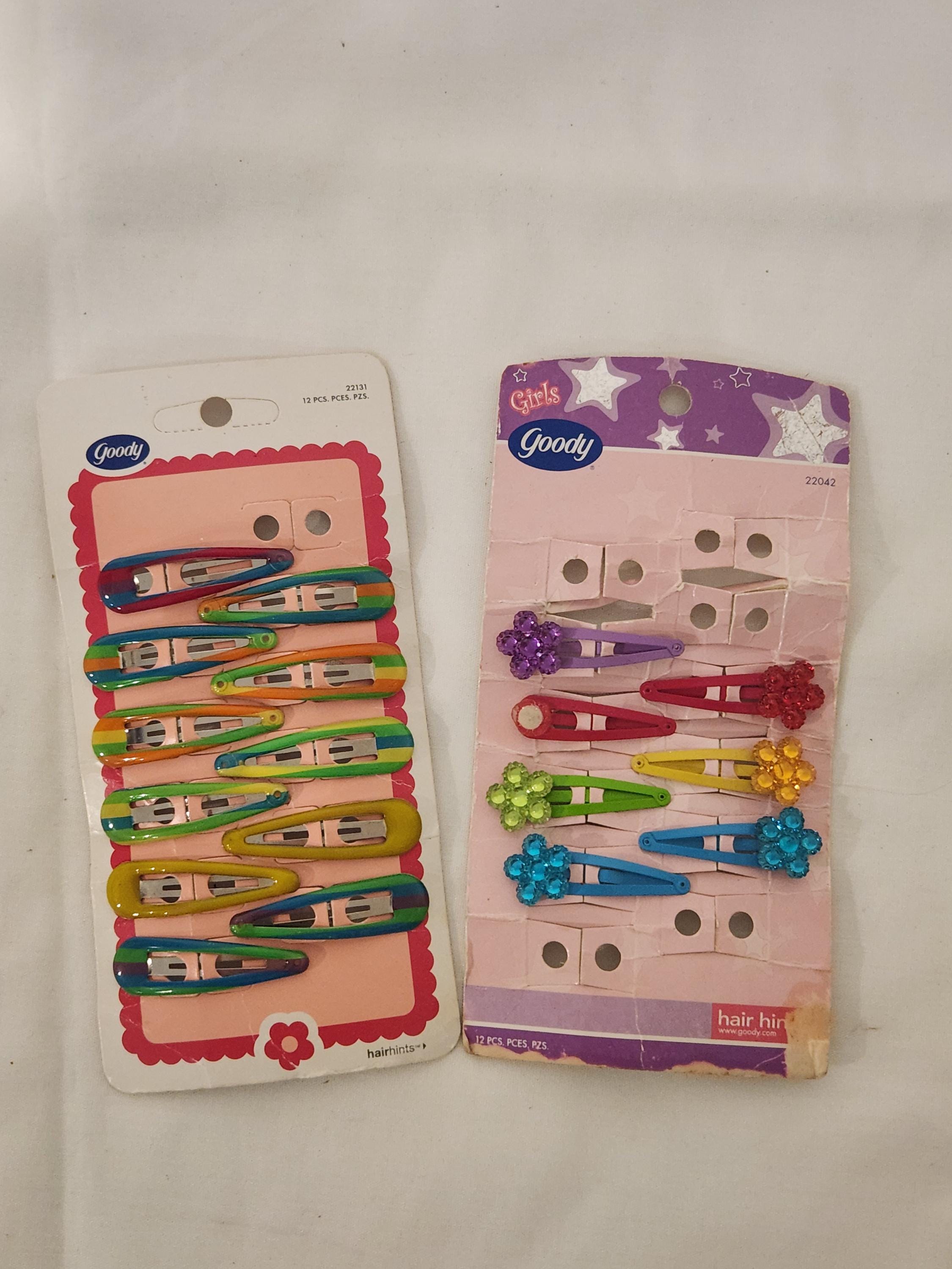 NOS Goody Hair Clips Barrettes Set of 4 Vintage‎ 1989 6672 USA New Sealed GOODY Vintage 3” Inch Nos Nib New Stay-tight Clasp 6  main image 3