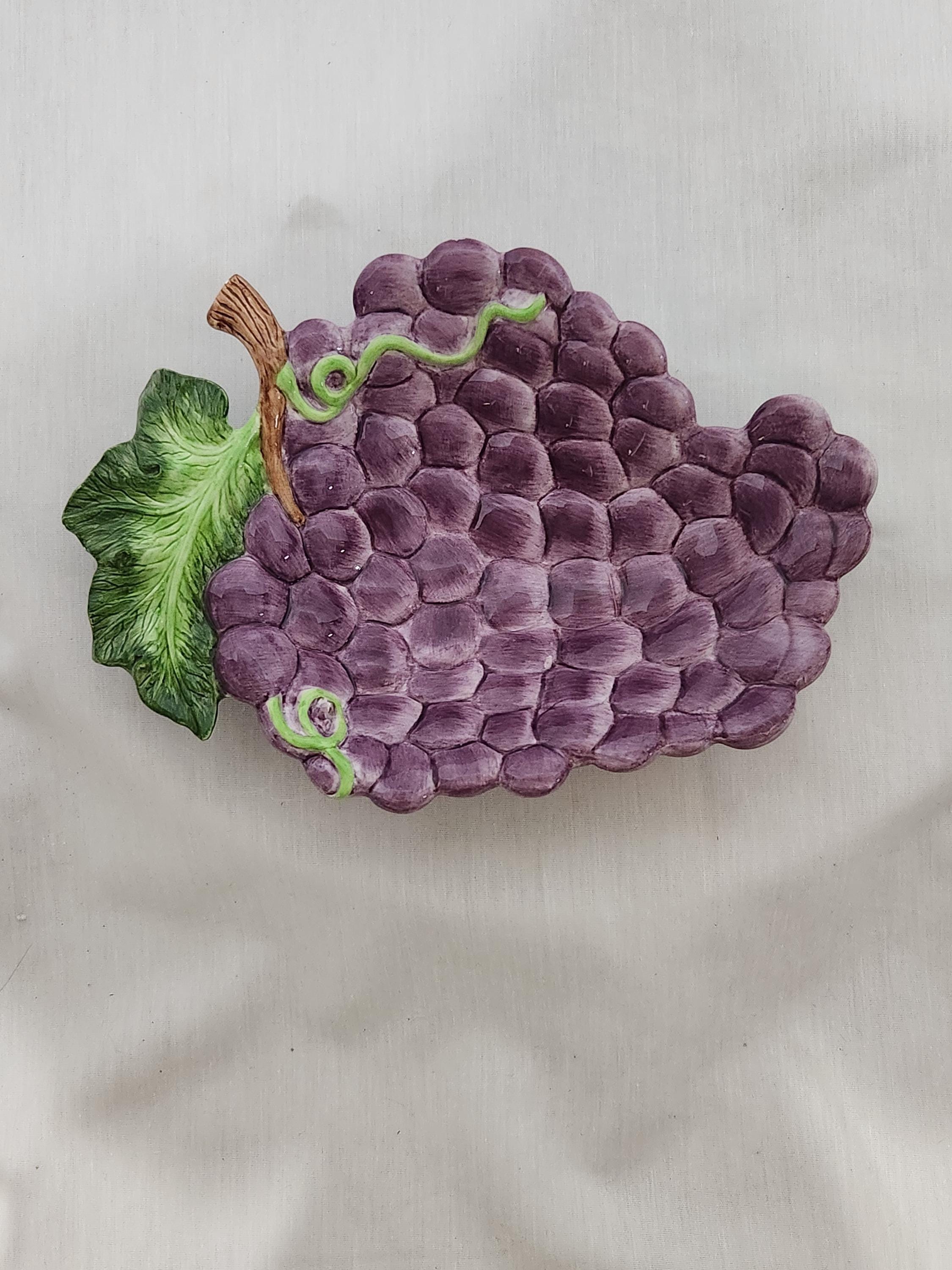 Fitz and Floyd Carioca Collection Grape Cluster Bowl, 1990s