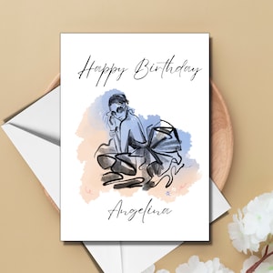 Birthday Card For Girls Personalized Name Birthday Card Birthday Card For Her