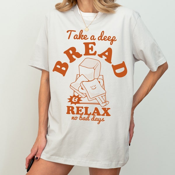 Retro Sourdough Bread Shirt | Cartoon Pop Art Food Tee | Gifts for Foodies & Self-Care Enthusiasts