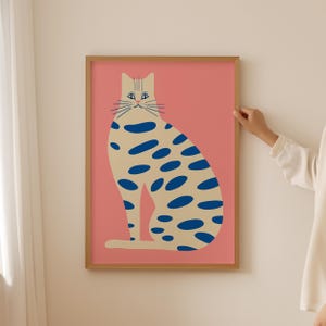 Rainbow Cat Poster: Vintage Feline Art, Retro Home Decor (Digital Download) image 7
