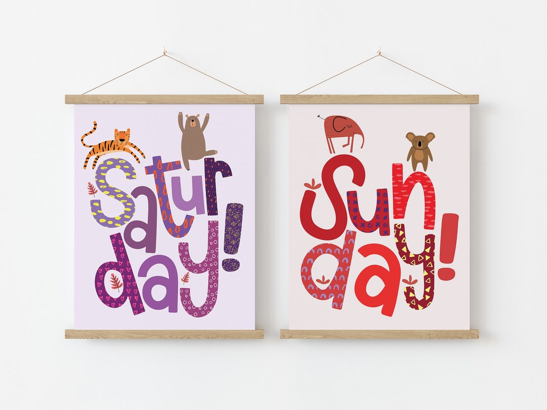 Days of the Week Classroom Decor Bundle Elementary Printable - Etsy