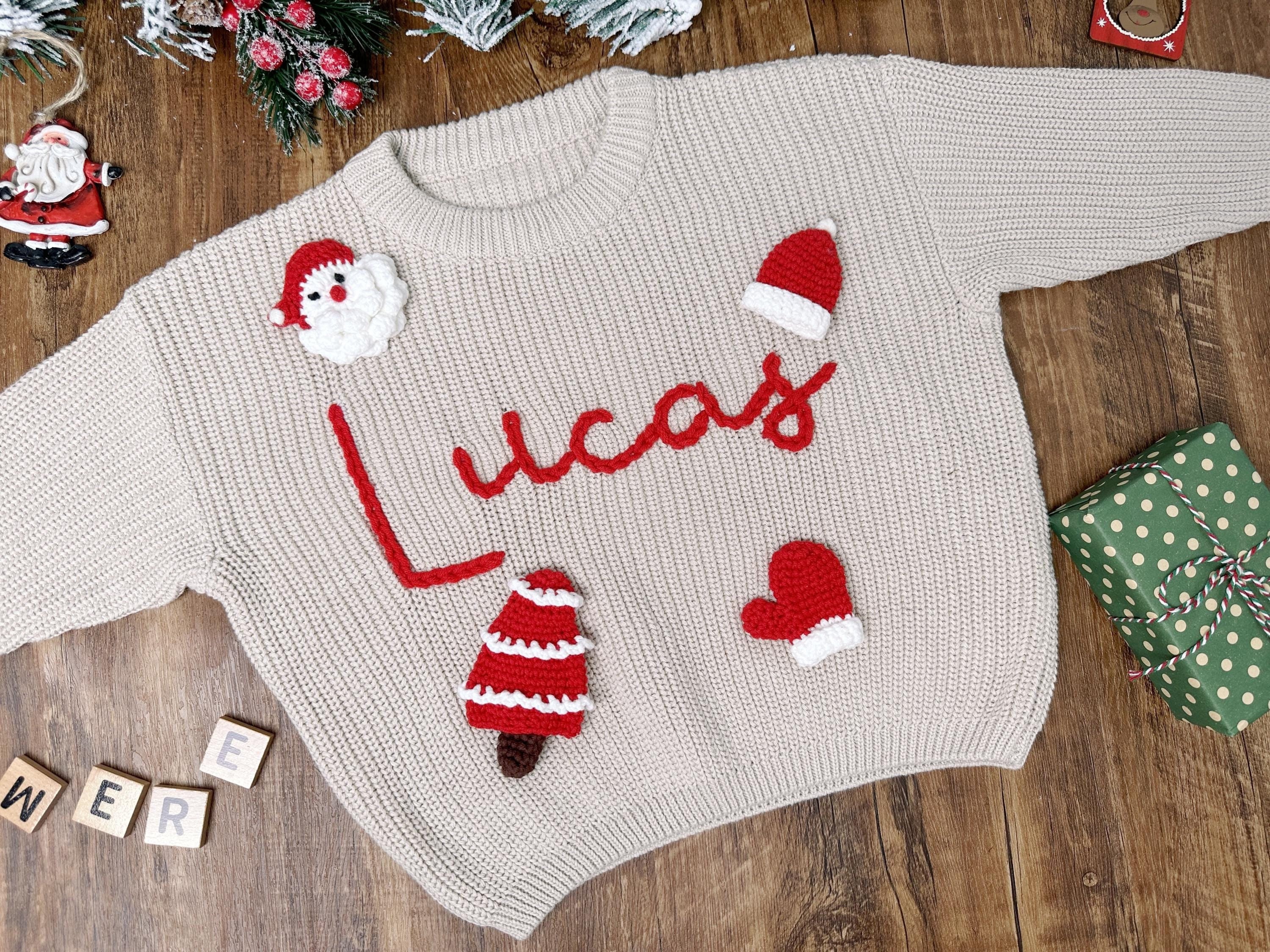 Personalised Christmas Knit Jumper Etsy UK