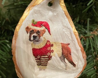 Dog Breed Oyster Shell Ornaments