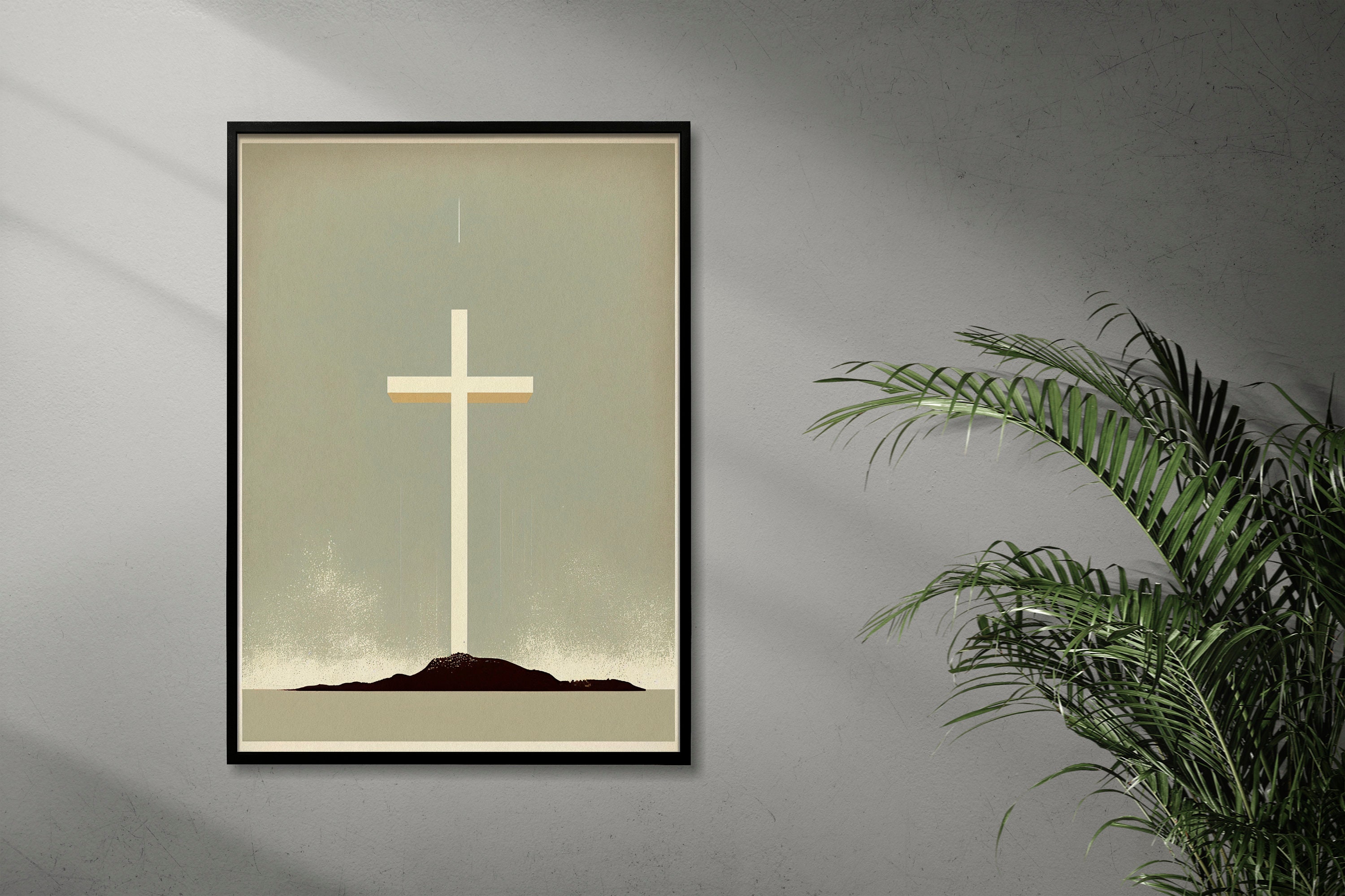 Minimalist Cross Faith Wall Art II