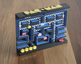 Diorama Pac-Man - Art / Shelf Decor / Game Room