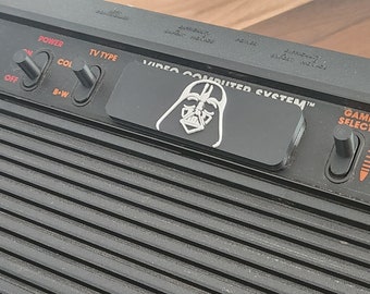 Atari 2600 / 2600+ Cartridge Slot Dust Cover - Darth Vader version - Logo only