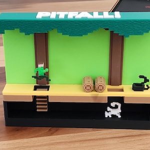Atari 2600 Diorama - Pitfall - Snake scene - Art / Shelf Decor