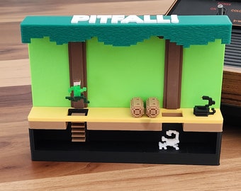 Atari 2600 Diorama - Pitfall - Snake scene - Art / Shelf Decor
