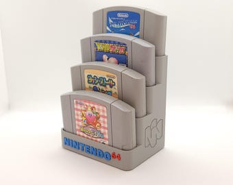 Nintendo 64 N64 Cartridge Display (4 cartridges) Case / Organizer / Storage / Holder