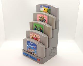 Nintendo 64 N64 Cartridge Display (5 cartridges) Case / Organizer / Storage / Holder