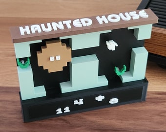 Atari 2600 Diorama - Haunted House - Art / Shelf Decor - Halloween Season