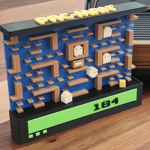 Atari 2600 Diorama - Pac-Man - Art / Shelf Decor
