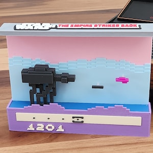 Atari 2600 Diorama - Star Wars The Empire Strikes Back - Scene / Art / Shelf Decor