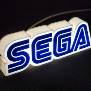 Lampe LED avec logo SEGA / Lampe / Décoration d&#39;étagère / USB-Type C