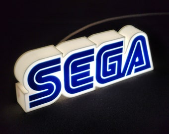 SEGA Logo LED Light / Lamp / Shelf Decoration / USB-Type C