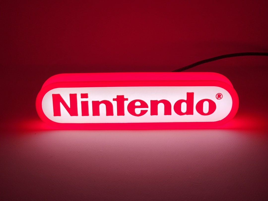 Nintendo Logo LED Light / Lamp / Shelf Decoration / Usb-type C - Etsy