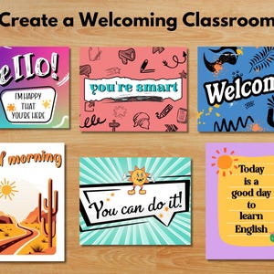 ESL Classroom Posters Printable Spanish Teacher High School Decor ...