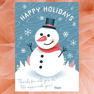 Teacher Christmas Gift Card Holder Printable, PTA PTO Teacher Appreciation Card, Teacher Holiday Card, Teacher Thank You, Happy Holidays