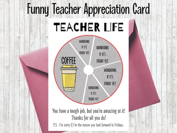Best Teacher Ever Card Funny Teacher Thank You Card - 'Nacho Average Teacher' Greeting Card From Old English Co. Appreciation Cards - View #3