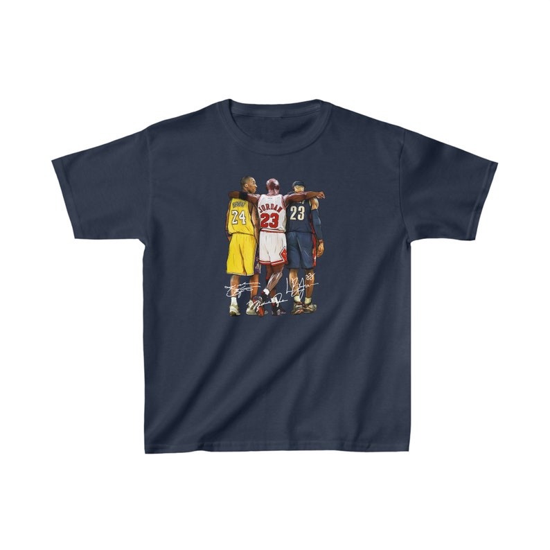 Basketball Legends Youth T-Shirt, 2000s Basketball, 90s Basketball, Retro Shirt, Streetwear, Gift Shirt Kids Heavy Cotton™ Tee image 4