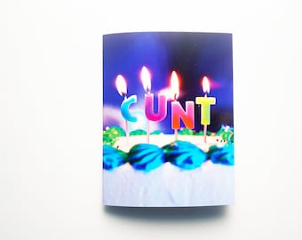 Offensive Birthday Card – British Insult, Rude Greeting