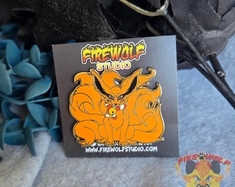 Demon Fox Enamel Pin