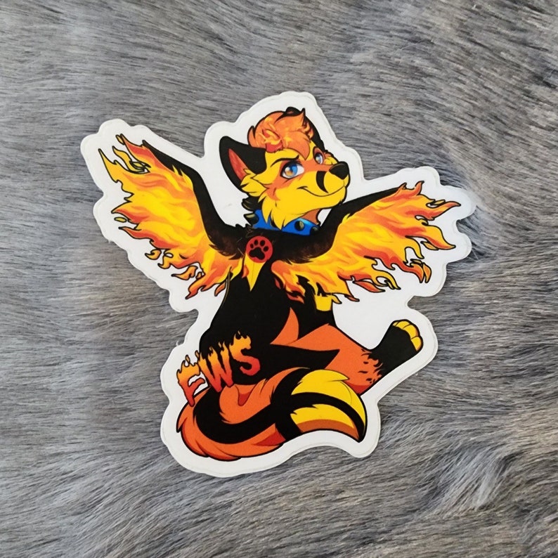 Fire Wolf Studio Full Body Stickers - Etsy