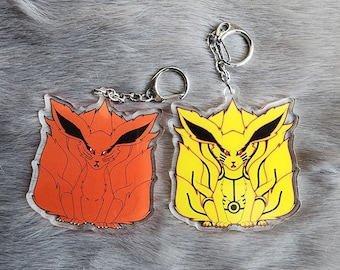 Double Sided Demon Fox Acrylic Charm