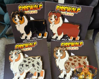 Australian Shepherd Enamel Pin