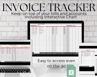 Excel Business Bookkeeping, Invoice Tracker, Excel Spreadsheet, Small Business Finance Management, Project Management, Digital Download
