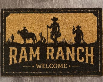 Ram Ranch welcome mat