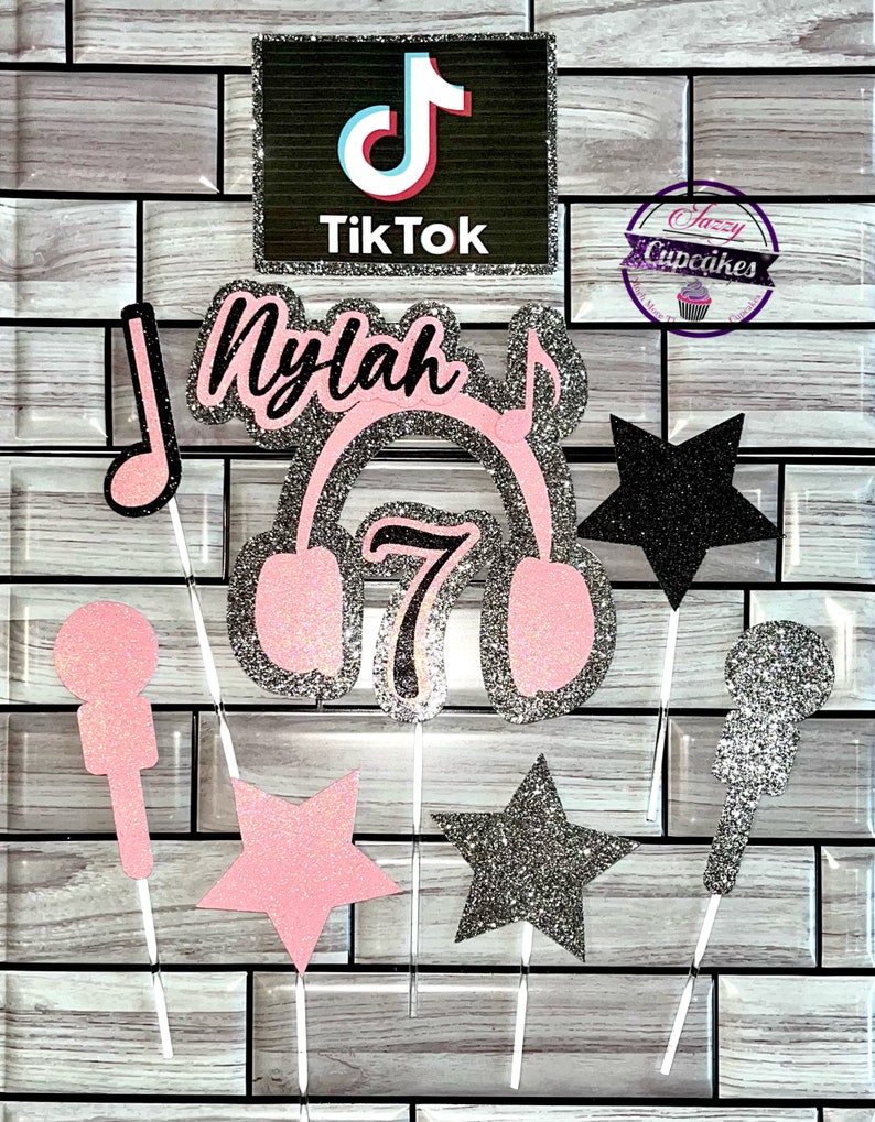 Tik Tok Cake Topper & Charms Tik Tok Cake Charm Tik Tok Etsy