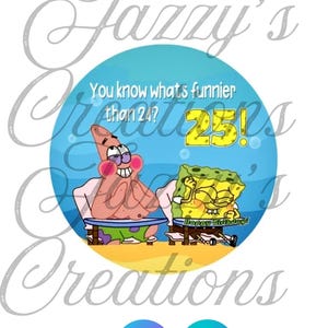 Spongebob Birthday Edible Cake, Cupcake, Cookies Image Toppers