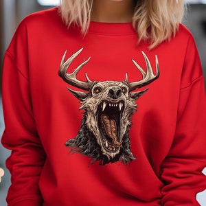 Ugly Sweater Christmas Women, Ugly Sweater Party, Rabid Reindeer Sweater, Holiday Sweater, Funny Christmas Sweater, Christmas Gift