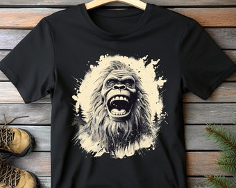 Bigfoot Hiking Shirt: Sasquatch Adventure Tee