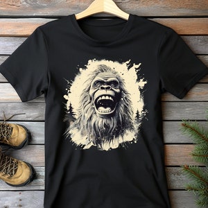 Bigfoot Hiking Shirt: Sasquatch Adventure Tee