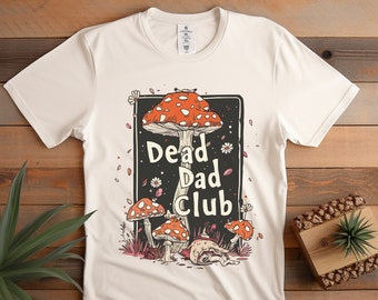 Dead Dad Club Unisex Cotton Shirt, Dark Humor Meme